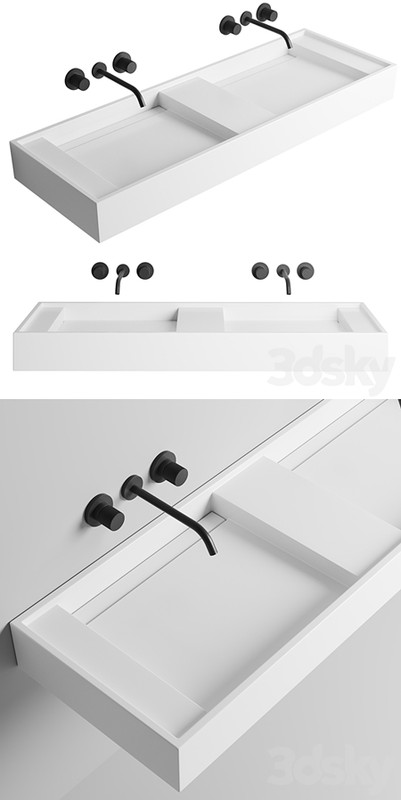 Bathroom double sink MIRAGGIO